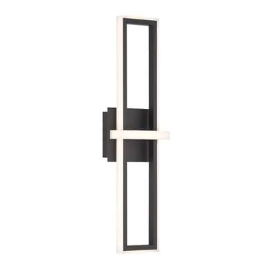 Eurofase Bordo, Outdoor, 24'', Matte Black, White Acrylic