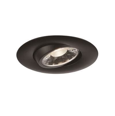 Eurofase Midway 3'' 8W 1 Light Round Gimbal Trim 5Cct - Black