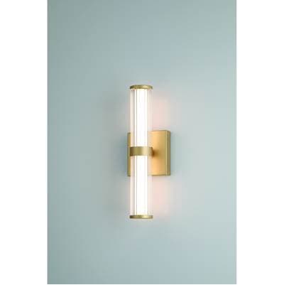 Eurofase Fayton, Outdoor, 14'', Matte Gold, Clear Glass