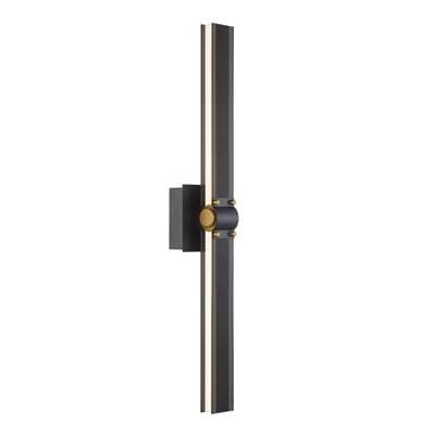 Eurofase Admiral, Wall Sconce 28'', Gold-black Mix - Gold Black Mix by Eurofase