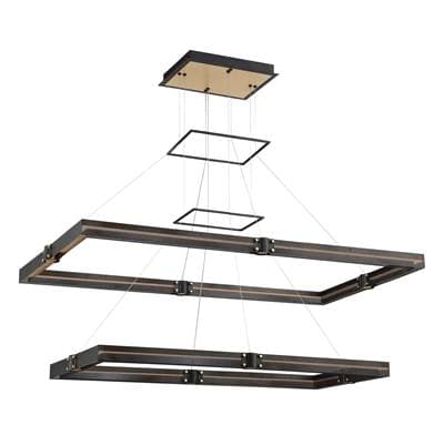 Eurofase Admiral, Chandelier 2-Light, 50'', Gold-black Mix - Gold Black Mix