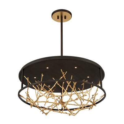 Eurofase Aerie, Chandelier 31'', Gold-black Mix - Gold Black Mix by Eurofase