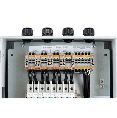 Eurofase Efcb24m4 4 Zone 120V to 240V Contactor Box - Light Grey