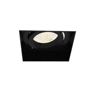 Eurofase Amigo 15W 1 Light Square Trimless Gimbal 3500K - Black