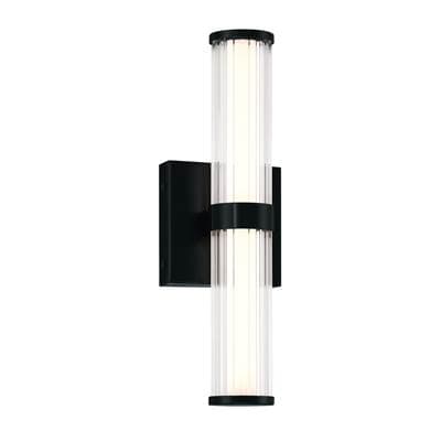 Eurofase Fayton, Outdoor, 14'', Matte Black, Clear Glass