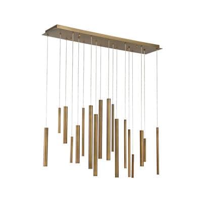 Eurofase Santana, Chandelier 18-Light, 42'' - Brushed Brass by Eurofase