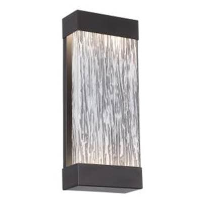 Eurofase Tiffany, Outdoor, 17'', Powder Coat Black, Clear Glass