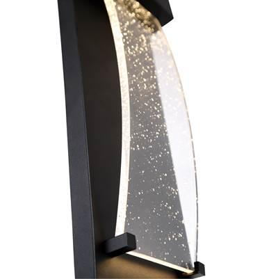 Kabo, Outdoor, 14'', Powder Coat Black, Clear Glass