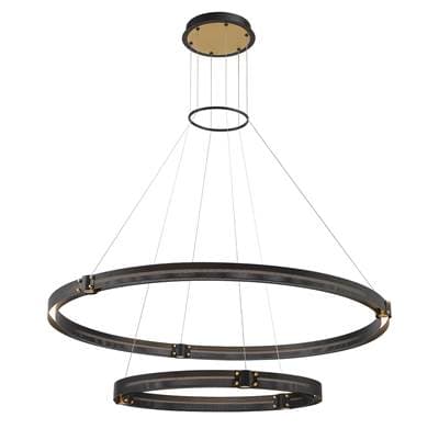 Eurofase Admiral, Chandelier 2-Light, 48'', Gold-black Mix - Gold Black Mix