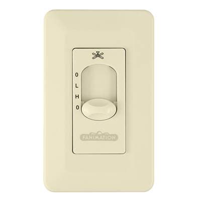 Fanimation Wall Control Fan Only (2-spd/non-reverse): - Light Almond by Fanimation