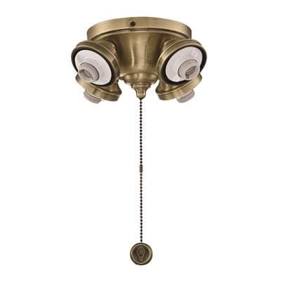 Fanimation Four Light Fitter - AB - Antique Brass by Fanimation