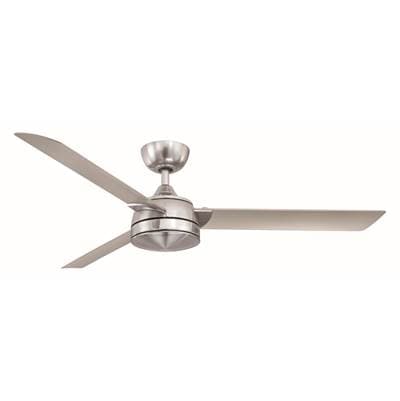 Fanimation Xeno Damp- 56 Inch - Brushed Nickel with Brushed Nickel Blades and LED