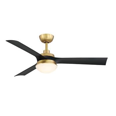 Fanimation Barlow - 52'' - BS with BL Blades - Brushed Satin Brass