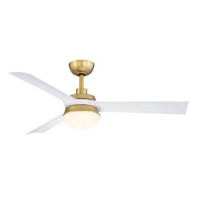 Fanimation Barlow - 52'' - BS with MW Blades - Brushed Satin Brass by Fanimation