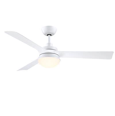 Fanimation Barlow - 52 Inch - MW with MW Blades and LED LK - Matte White by Fanimation