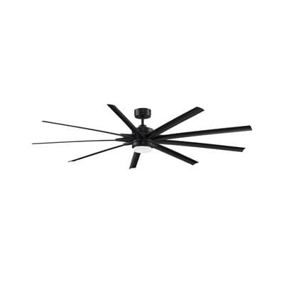 Fanimation Odyn - 84 Inch - Black with Black Blades and LED Light Kit
