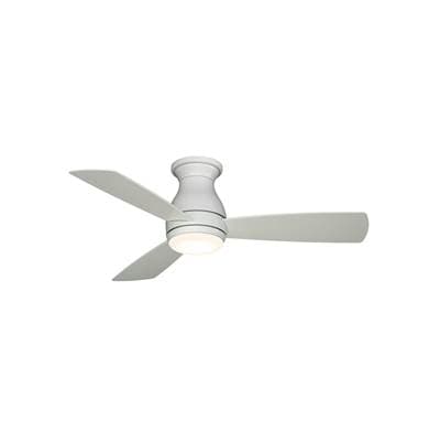 Fanimation Hugh - 44 Inch - Matte White with LED Light Kit by Fanimation