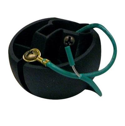Fanimation Sloped Ceiling Hanger Ball - 52 Degree - 1-inch Downrods - Black by Fanimation
