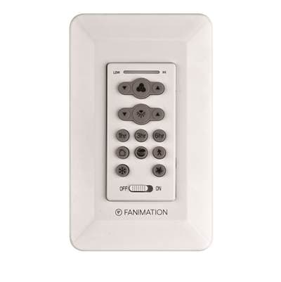 Fanimation DC Motor Wall Control Reversing - Fan Speed - Gray White