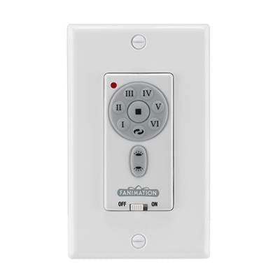 Fanimation Wall Control Six Speed DC Motor - White