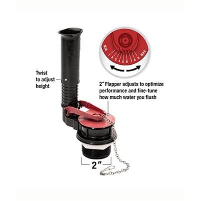 Fluidmaster Performax Universal 2'' High Performance Everything Toilet Tankrepair Kit with... by Fluidmaster