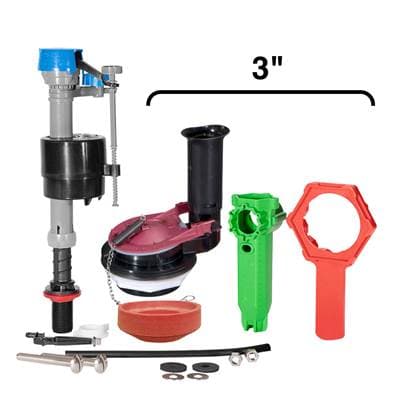 Fluidmaster Everything Kit for 3'' Toilets - Performax High Performance Toilet Repair Kit with Tools by Fluidmaster