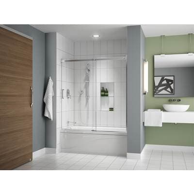 Fleurco Apollo 6MM TUB 60''W/60''H/CHROME/CLR/SRT - Chrome by Fleurco