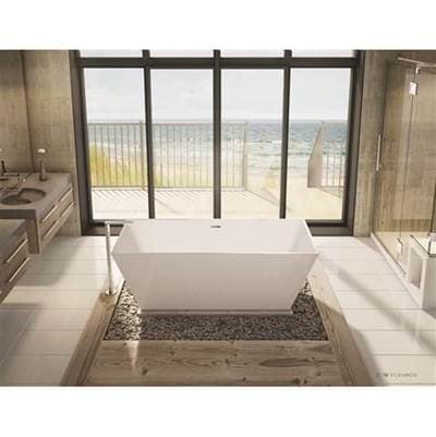 Fleurco ARIA Calando Grande Tub/6829/white/white Drain Cover - White