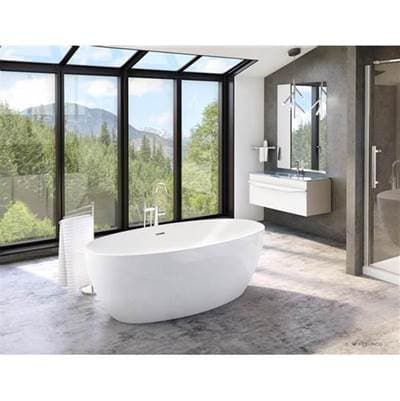 Fleurco ARIA VOCE 67 Tub/6732/white/white Drain Cover - White