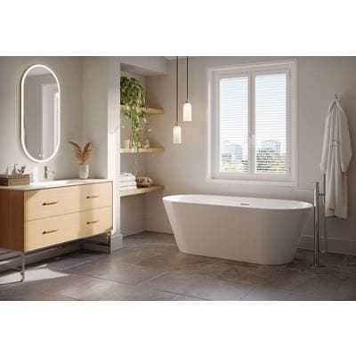 Fleurco ARIA Cadenza Tub/6730/white/white Drain Cover - White by Fleurco