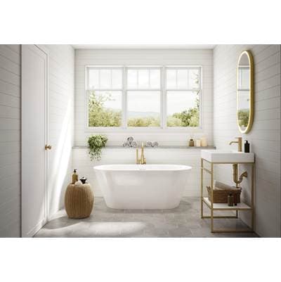 Fleurco ARIA Cadenza Tub/5930/white/white Drain Cover - White