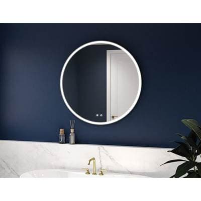 Fleurco HALO PLUS Round Mirror 24'' +defog +light +touch Switch