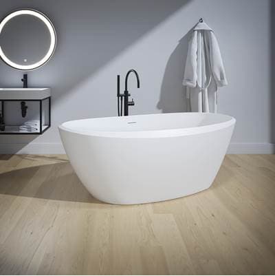 Fleurco ARIA Stone GIA Tub/66 X 33 /solid Surface/matte - White by Fleurco