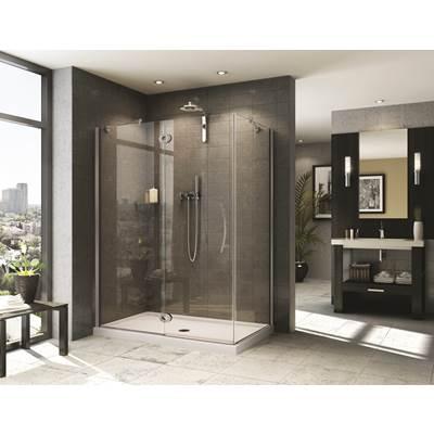 Fleurco Collection Pivot Door - Brushed Nickel