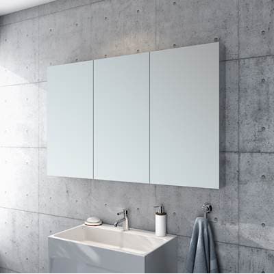 Fleurco Medicine Cabinet/tri-view/flat/36''x30'' - Chrome