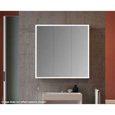Fleurco LUNA HALO Lighted Medicine Cabinet/tri-view/flat/36''x36'' - Sandblasted by Fleurco