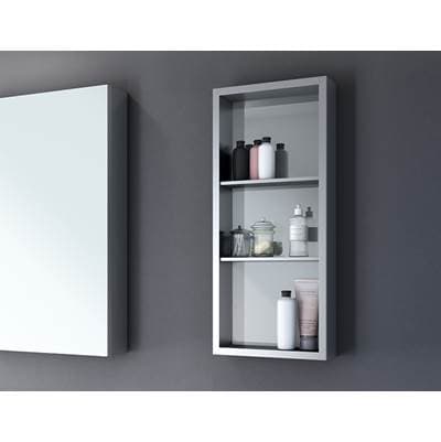 Fleurco Medicine Cabinet/ NO Mirror/ 12''X30'' - Chrome by Fleurco