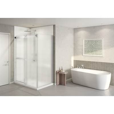 Fleurco Gemini PLUS 2 Sided/48x36 Left/chrome/10mm/mist SKR+ - Chrome