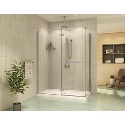 Fleurco Collection Pivot Door - Brushed Nickel by Fleurco