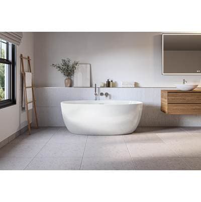 Fleurco ARIA Solfege Tub/6332/white/white Drain Cover - White by Fleurco