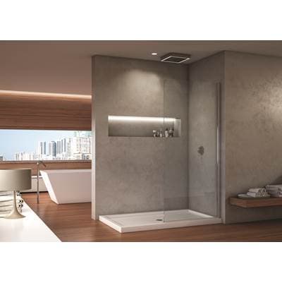 Fleurco Station /chrome / Clear 10MM,DOUBLE Sides WITH Microtek - Chrome by Fleurco