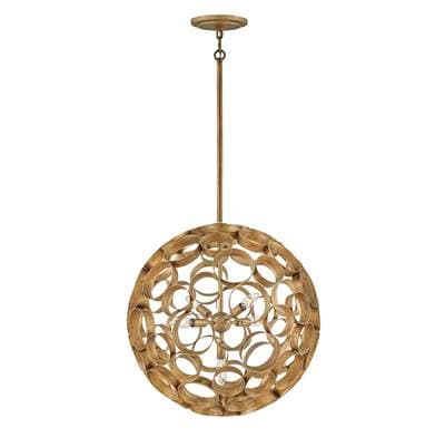 Fredrick Ramond Chandelier Centric Medium Orb - Burnished Gold