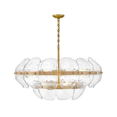 Fredrick Ramond Large Drum Chandelier - Heritage Brass by Fredrick Ramond