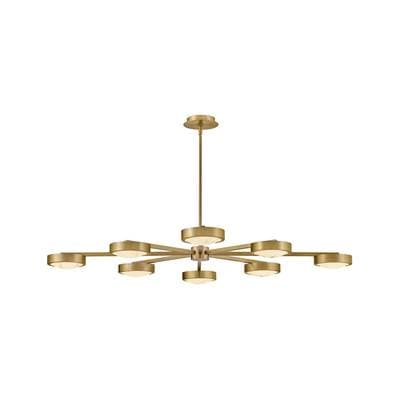 Fredrick Ramond Large Convertible Semi-flush Mount - Lacquered Brass by Fredrick Ramond
