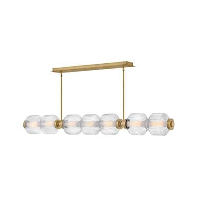 Fredrick Ramond Large Seven Light LED Linear - Lacquered Brass by Fredrick Ramond