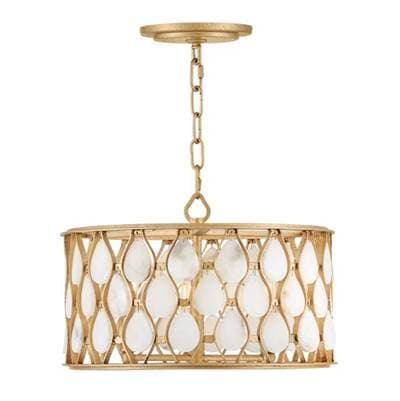 Fredrick Ramond Medium Convertible Semi-flush Mount - Piastra Gold by Fredrick Ramond