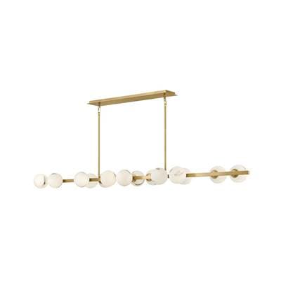 Fredrick Ramond Large Fourteen Light Linear - Lacquered Brass