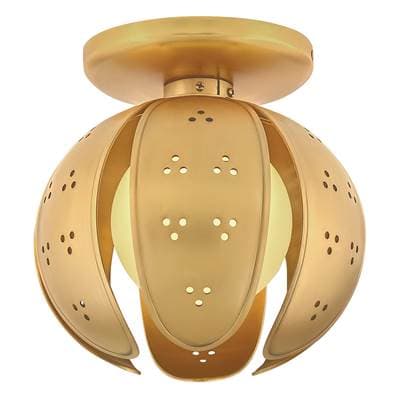 Fredrick Ramond Small Semi-flush Mount - Unlacquered Brass