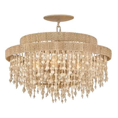 Fredrick Ramond Medium Semi Flush Mount - Burnished Gold