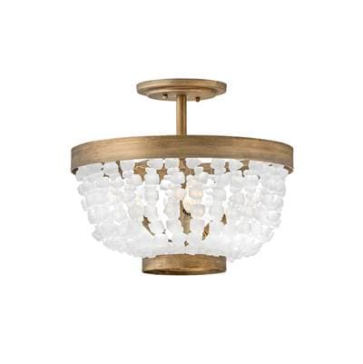 Fredrick Ramond Foyer Dune Medium Semi-flush Mount - Burnished Gold